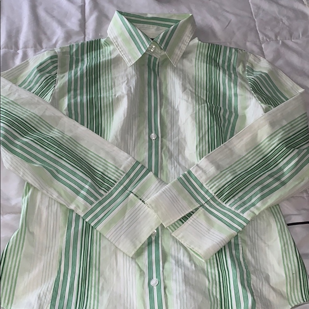 Button down striped shirt